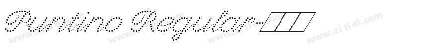 Puntino Regular字体转换